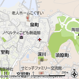 愛知県瀬戸市泉町23周辺の地図