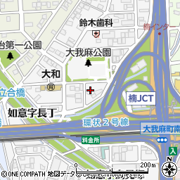 愛知県名古屋市北区大我麻町周辺の地図