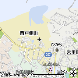 愛知県瀬戸市背戸側町117周辺の地図