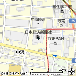 日経名古屋製作センター周辺の地図