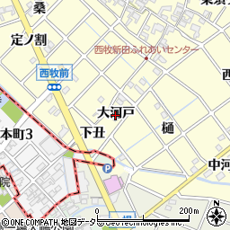 愛知県清須市春日（大河戸）周辺の地図