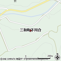 京都府福知山市三和町下川合周辺の地図