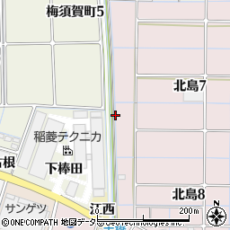 愛知県稲沢市北島町金神塚周辺の地図