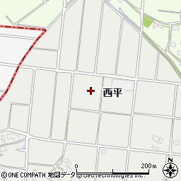 愛知県愛西市藤ケ瀬町西平周辺の地図