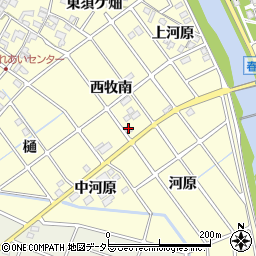 愛知県清須市春日西牧南52周辺の地図