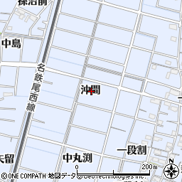 愛知県稲沢市祖父江町三丸渕沖間周辺の地図