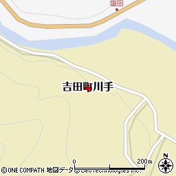 島根県雲南市吉田町川手周辺の地図