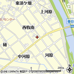 愛知県清須市春日西牧南49周辺の地図