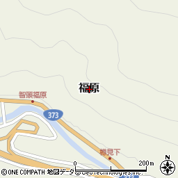 鳥取県八頭郡智頭町福原周辺の地図