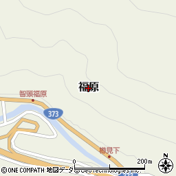 鳥取県智頭町（八頭郡）福原周辺の地図