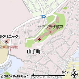 愛知県瀬戸市山手町周辺の地図