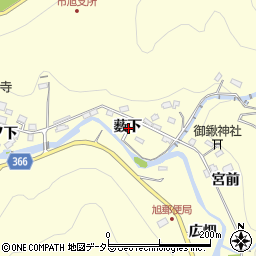 愛知県豊田市小渡町薮下周辺の地図