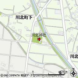 川北神社周辺の地図