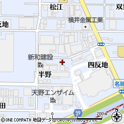愛知県北名古屋市九之坪半野11周辺の地図