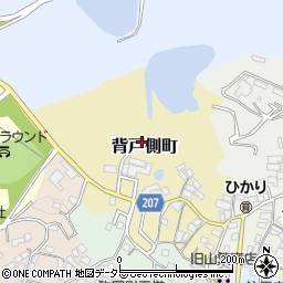 愛知県瀬戸市背戸側町周辺の地図