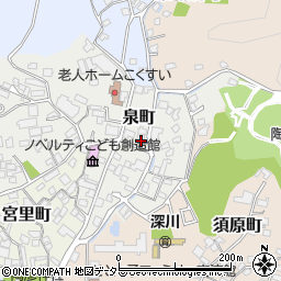 愛知県瀬戸市泉町周辺の地図