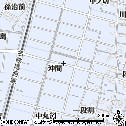 愛知県稲沢市祖父江町三丸渕周辺の地図