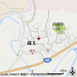 千葉県君津市蔵玉周辺の地図