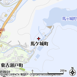 愛知県瀬戸市馬ケ城町周辺の地図