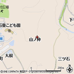 愛知県豊田市白川町山ノ神周辺の地図