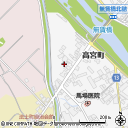 梅山材木店周辺の地図