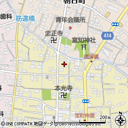 静岡県富士宮市宝町17周辺の地図