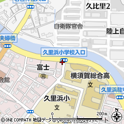 久里浜小入口周辺の地図