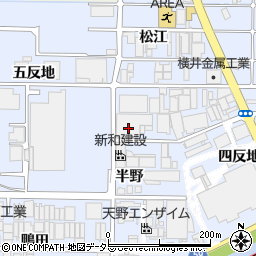 愛知県北名古屋市九之坪半野3周辺の地図