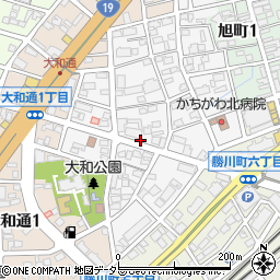 愛知県春日井市角崎町周辺の地図