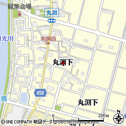 愛知県稲沢市平和町丸渕下周辺の地図