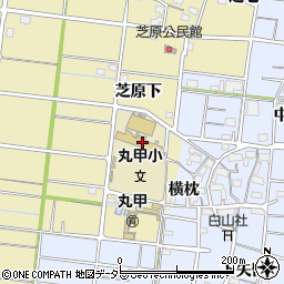 稲沢市役所　丸甲児童クラブ周辺の地図