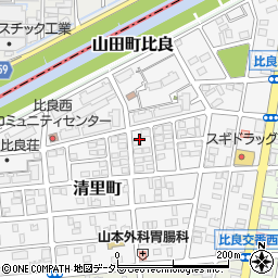 愛知県名古屋市西区清里町周辺の地図