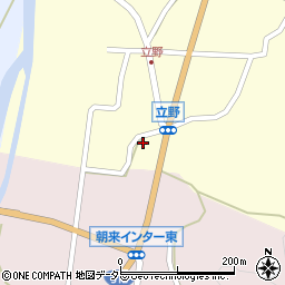 兵庫県朝来市立野37周辺の地図