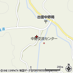 島根県雲南市三刀屋町中野275-2周辺の地図