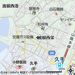 島根県大田市久手町波根西原口2002周辺の地図