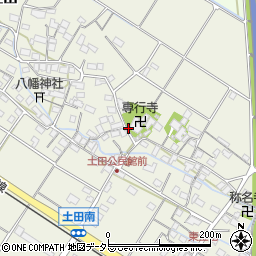 滋賀県多賀町（犬上郡）土田周辺の地図