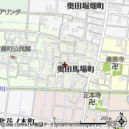 愛知県稲沢市奥田馬場町周辺の地図
