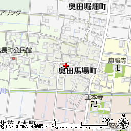 愛知県稲沢市奥田馬場町周辺の地図
