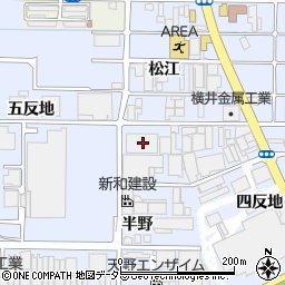 愛知県北名古屋市九之坪半野1周辺の地図