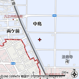 愛知県北名古屋市九之坪中島周辺の地図