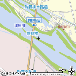 駒野橋周辺の地図