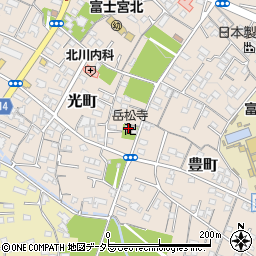 岳松寺周辺の地図