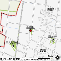 金峯社周辺の地図