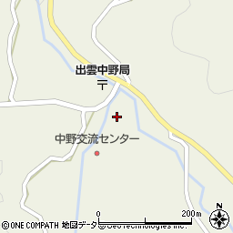 島根県雲南市三刀屋町中野375周辺の地図