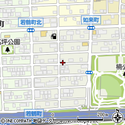 愛知県名古屋市北区若鶴町周辺の地図