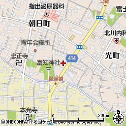 静岡県富士宮市朝日町1周辺の地図