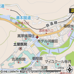 日産レンタカー箱根湯本店周辺の地図