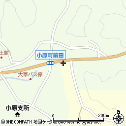 愛知県豊田市小原町前田周辺の地図