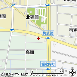 愛知県稲沢市梅須賀町（南廻間）周辺の地図