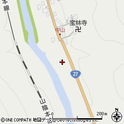 京都府船井郡京丹波町中山上周辺の地図